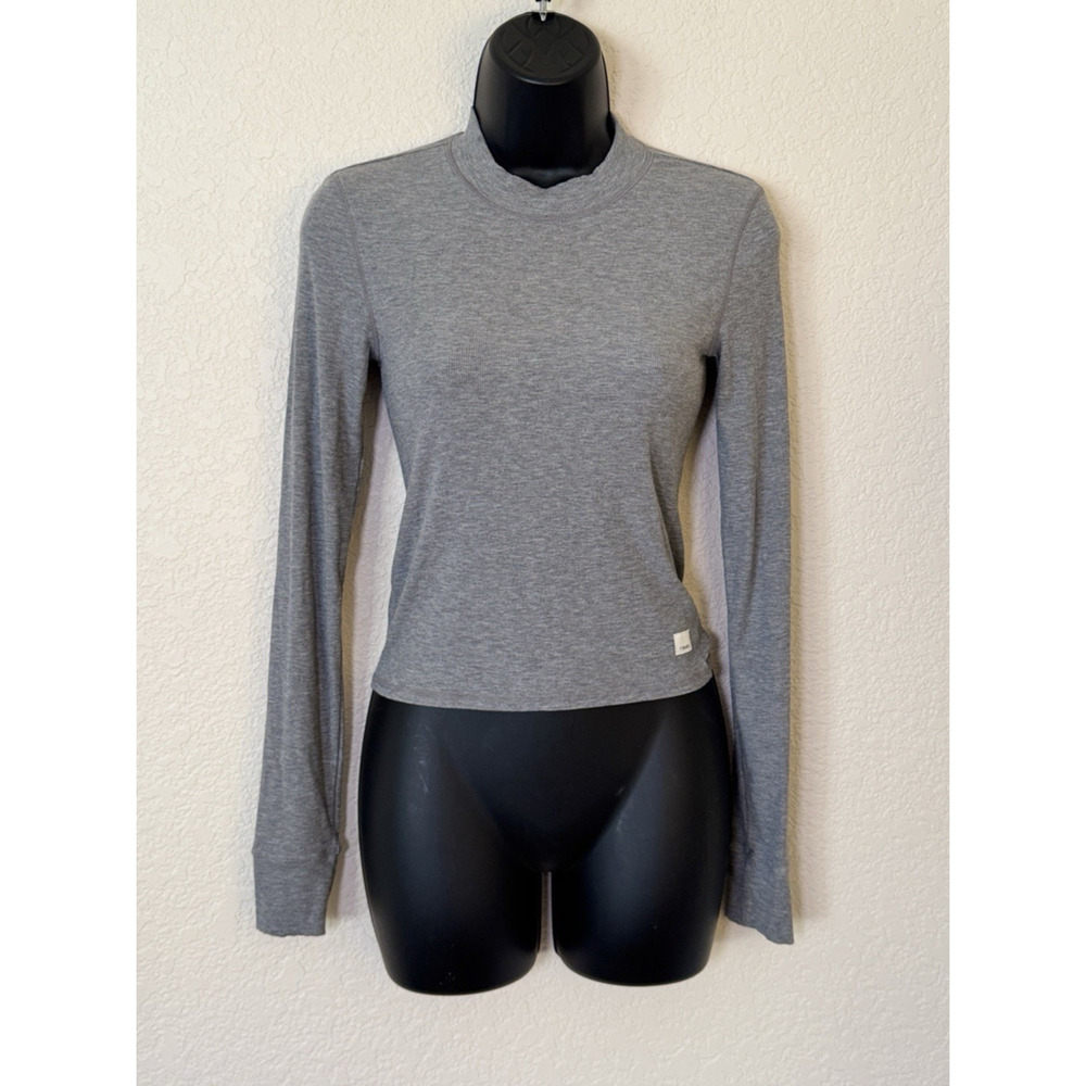 Vuori Mudra Fitted Shirt Long Sleeve Performance Ribbed Tee XS #VW199